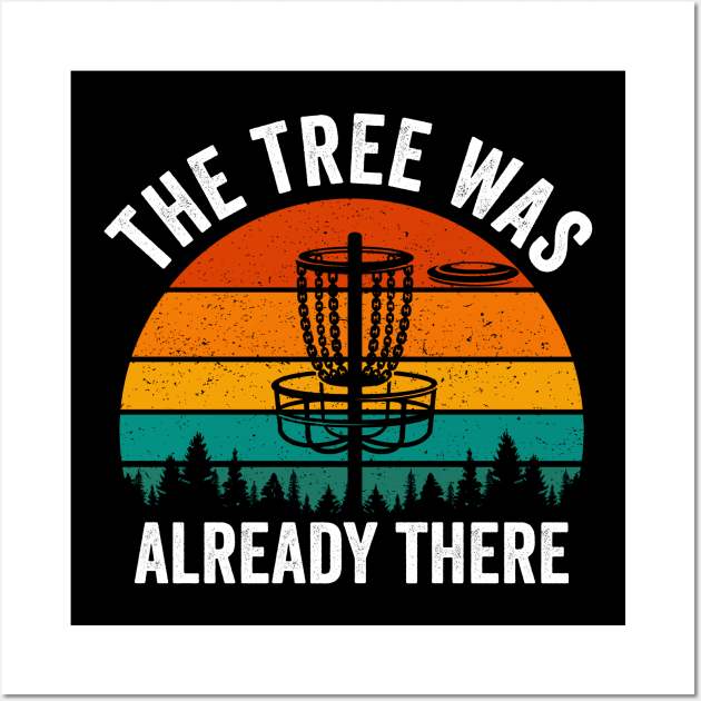 Funny Disc Golf Player Saying Retro Vintage Wall Art by Visual Vibes